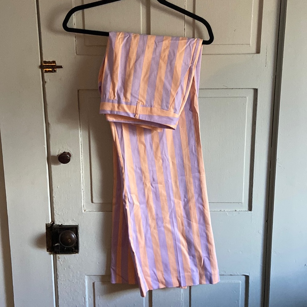 Pink and purple stripped pant